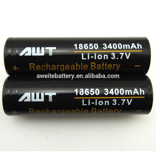 Battery AWT HITAM 18650 3400MAH