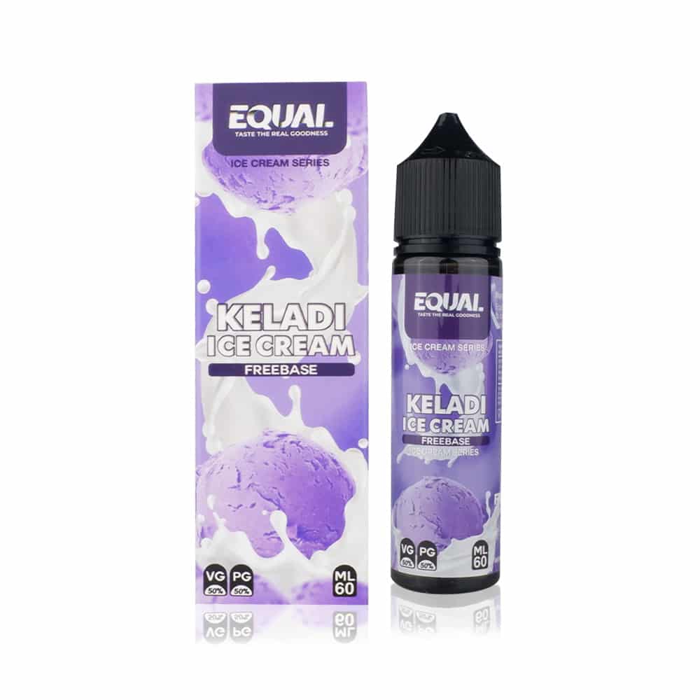 FREEBASE EQUAL KELADI ICE CREAM 60ML - Largest Online Vape Shop In Malaysia